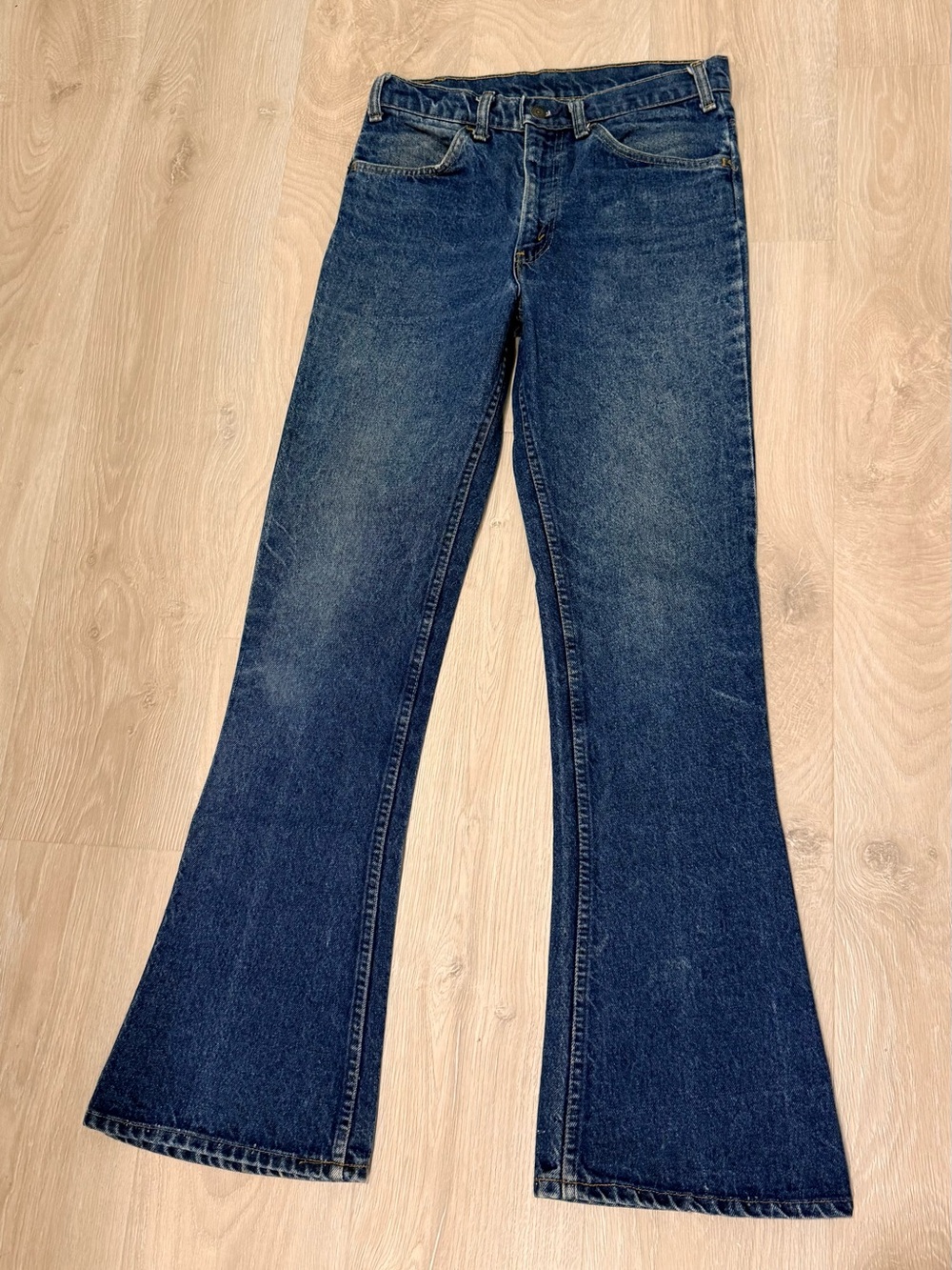 Vintage Levi’s 646 Orange Tab DARK INDIGO Bell Bottom Flare Jeans 29X31